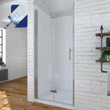 Duschtür Glas faltbar Falttür Nische Drehfalttür Dusche 90 cm