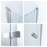 Duschtür Nische Nischentür Dusche Falttür Breite 70 75 80 90 100 120 cm Höhe 187 cm Wandausgleich 15 mm & 5 mm