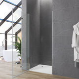Falttür Dusche Drehfalttür in Nische Duschtür Glas Nischentür faltbar Breite 70 75 80 90 100 120 cm Höhe 187 cm Wandausgleich 15 mm & 10 mm