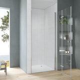 Duschtür Nische Glas Falttür Drehfalttür Dusche Duschfaltwand Breite 70 75 80 90 100 120 cm Höhe 187 cm Wandausgleich 15 mm & 20 mm
