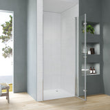 Duschtür Nische Glas Falttür Drehfalttür Dusche Duschfaltwand Breite 70 75 80 90 100 120 cm Höhe 187 cm Wandausgleich 15 mm & 20 mm