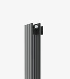AQUABATOS Paneelheizkörper Mittelanschluss Antrazit Doppellagig 1800x304mm Vertikal 981 Watt