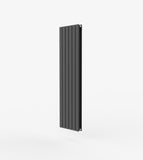 AQUABATOS Paneelheizkörper Mittelanschluss Antrazit Doppellagig 1800x456mm Vertikal 1472 Watt