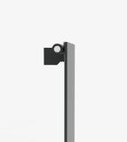 AQUABATOS Paneelheizkörper Mittelanschluss Antrazit Einlagig 1800x456mm Vertikal 818 Watt