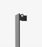 AQUABATOS Paneelheizkörper Mittelanschluss Antrazit Einlagig 1800x456mm Vertikal 818 Watt