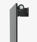 AQUABATOS Paneelheizkörper Mittelanschluss Antrazit Einlagig 1800x456mm Vertikal 818 Watt