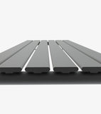 AQUABATOS Paneelheizkörper Mittelanschluss Antrazit Einlagig 1800x456mm Vertikal 818 Watt