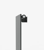 AQUABATOS Paneelheizkörper Mittelanschluss Antrazit Einlagig 1800x532mm Vertikal 1226 Watt