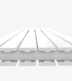 AQUABATOS Paneelheizkörper Mittelanschluss Weiß Doppellagig 1800x456mm Vertikal 1472 Watt
