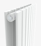 AQUABATOS Paneelheizkörper Mittelanschluss Weiß Doppellagig 1800x608mm Vertikal 1961 Watt