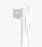 AQUABATOS Paneelheizkörper Mittelanschluss Weiß Einlagig 1800x304mm Vertikal 545 Watt