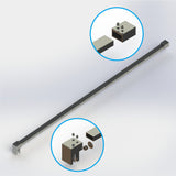Stabilisationsstange Dusche Edelstahl Haltestange Dusche Duschwand Stabilisator 120cm